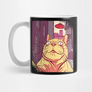 Cat Selfie Funny Cat Meme With UFO Mug